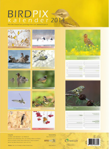 Birdpix kalender 2014 achterkant